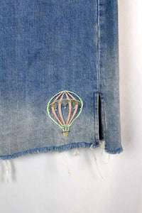 Hot Air Balloon Denim Skirt