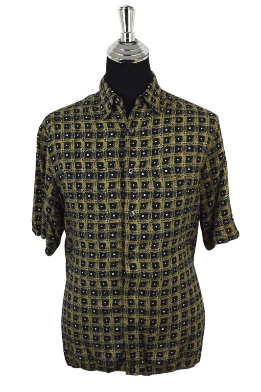 Square Print Party Shirt