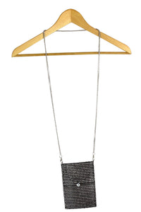 New Diamante Chain Mail Cross Body Bag