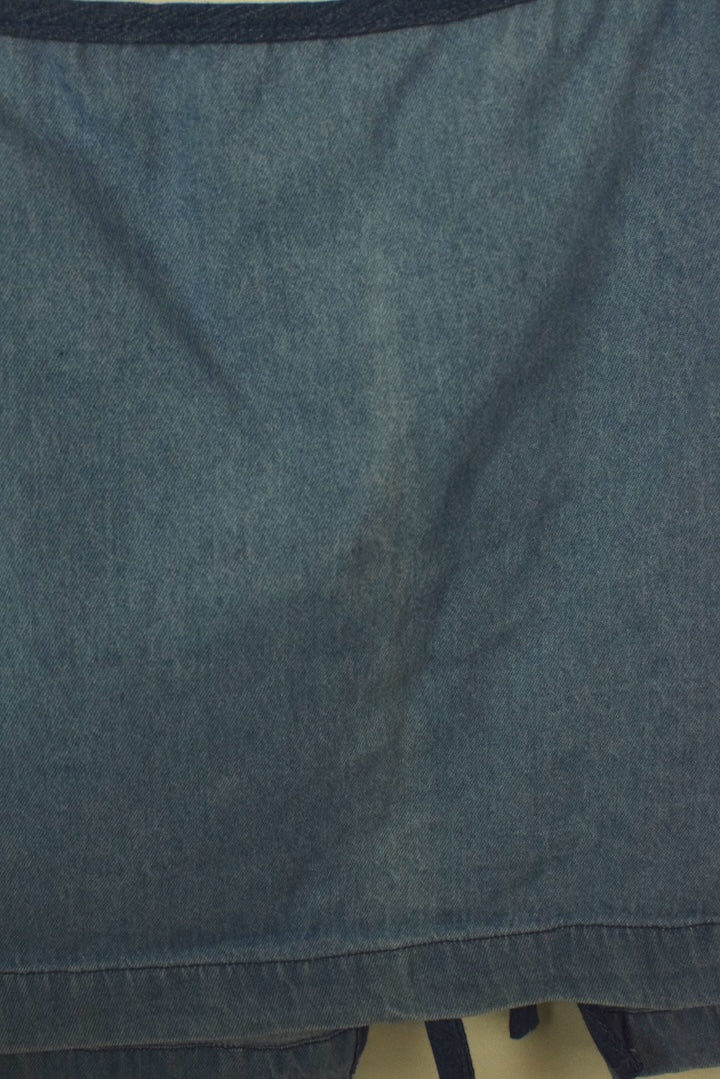 Reworked Denim Tie Up Top