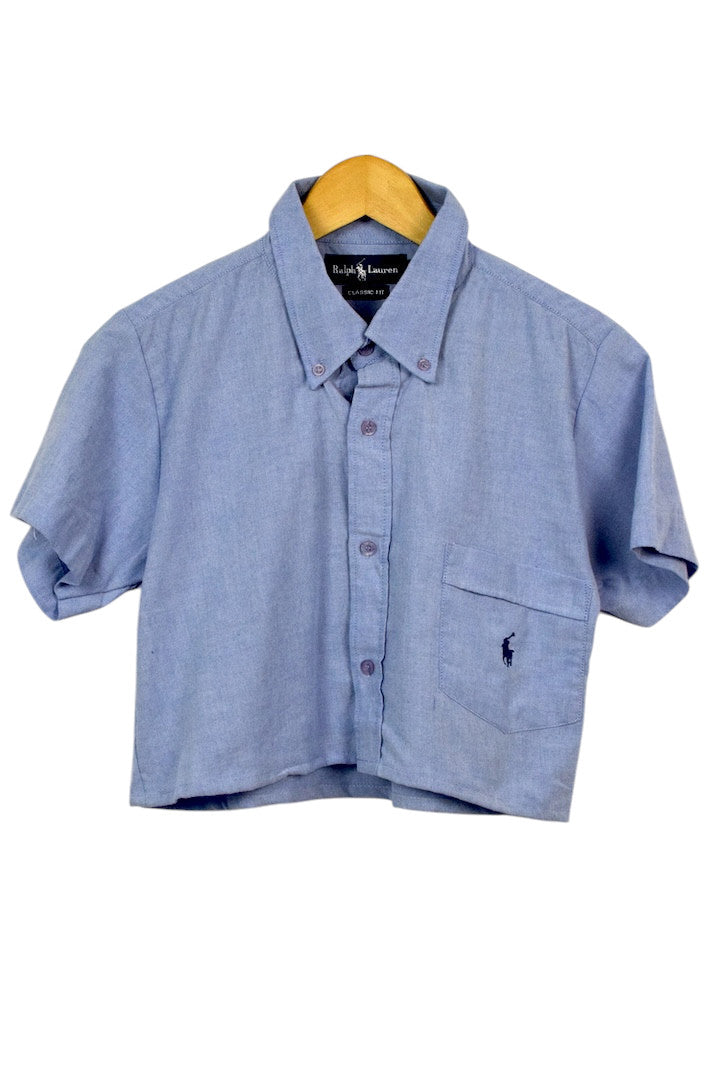 Reworked Ralph Lauren Brand Crop Top