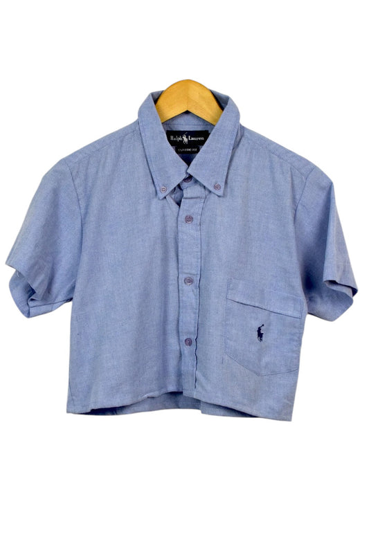 Reworked Ralph Lauren Brand Crop Top