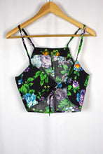 Load image into Gallery viewer, Reworked Floral Print Tie Up Top

