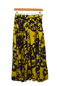 Abstract Print Skirt