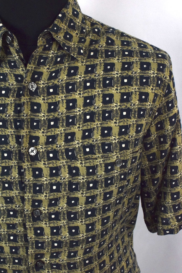 Square Print Party Shirt