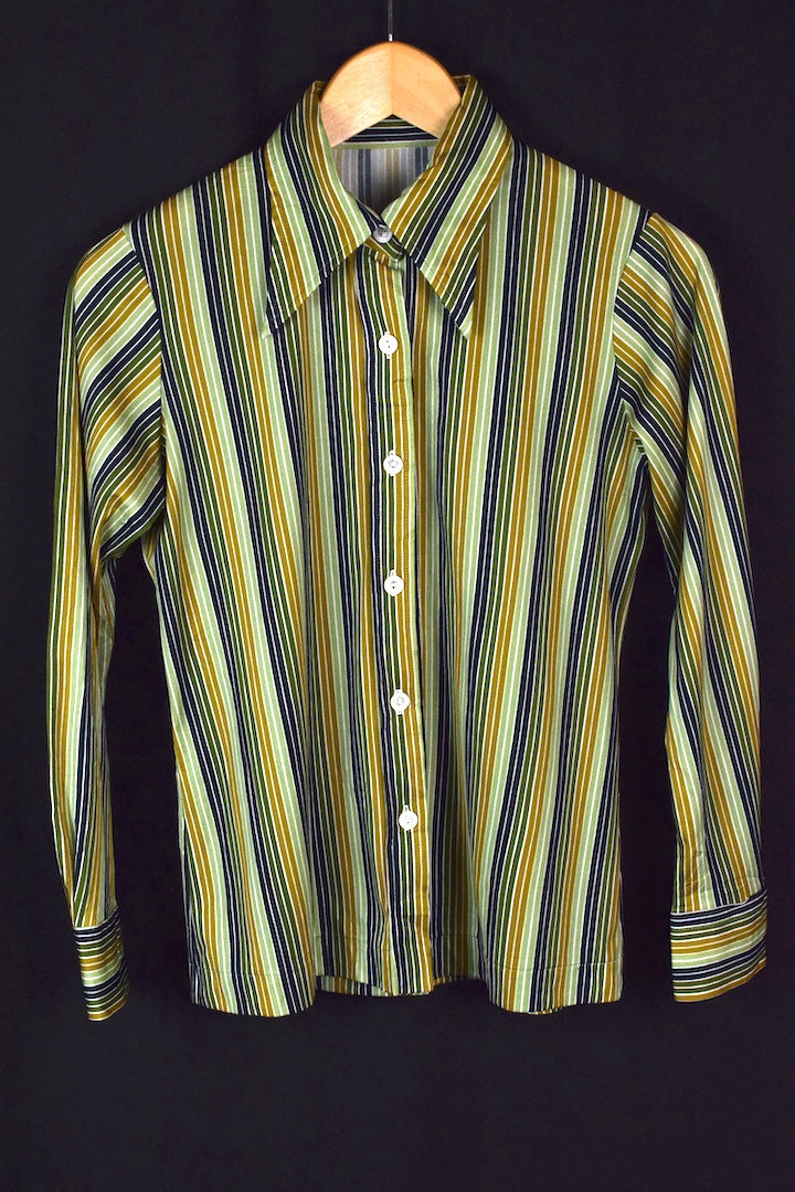 Reworked Colourful Striped Shirt