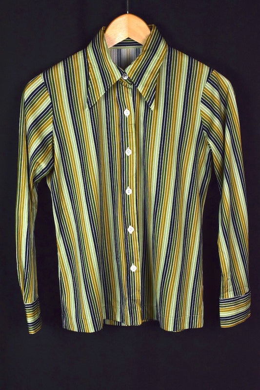 Reworked Colourful Striped Shirt