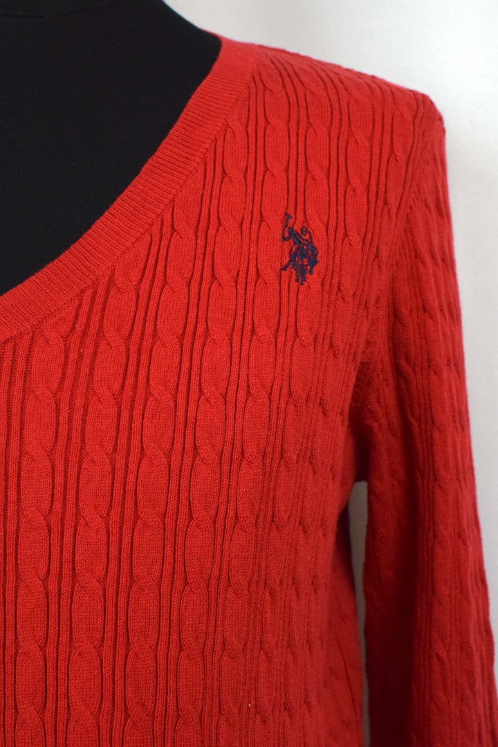 Red Knitted Pullover