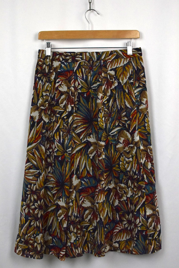 Floral Print Skirt