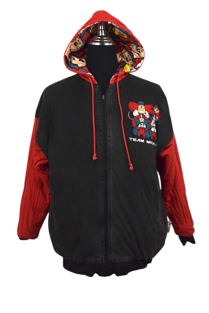 90s Reversible Mickey Mouse Football Hoodie