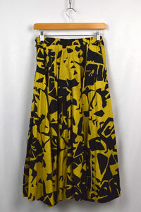 Abstract Print Skirt