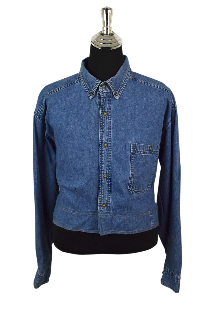 Reworked Crop Sonoma Brand Denim Top