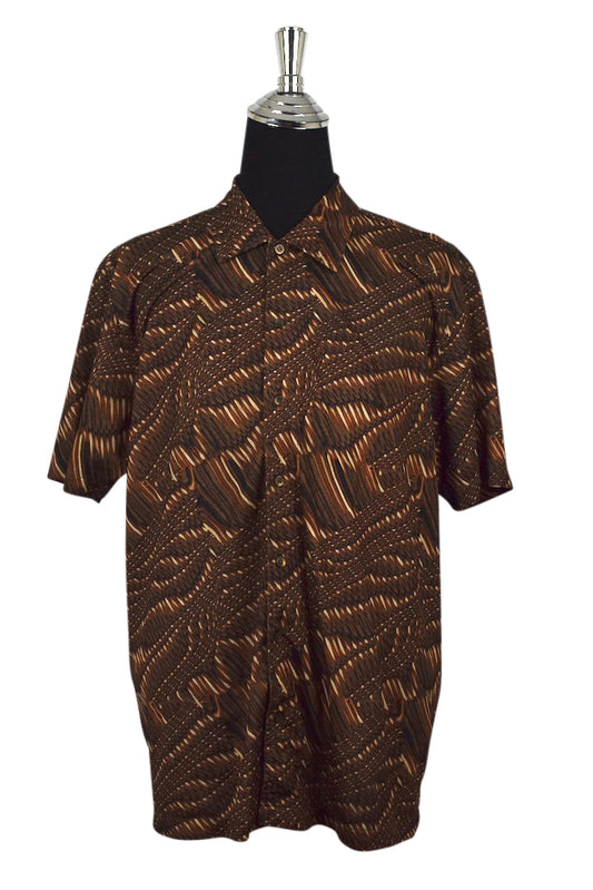 Brown Abstract Shirt