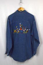 Load image into Gallery viewer, 90s/00s Mickey Mouse and Friends Denim Shirt
