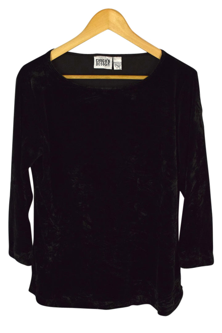 Chico's Design Brand Velvet Top