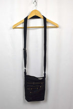 Load image into Gallery viewer, Reworked Bejewelled Denim Sling Bag
