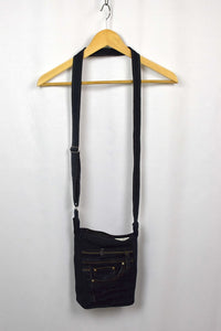 Reworked Bejewelled Denim Sling Bag