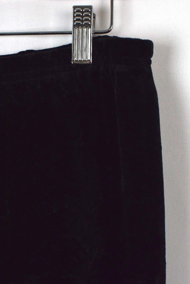80s/90s Black Velvet Skirt