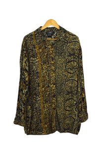 80s/90s Floral Print Blouse
