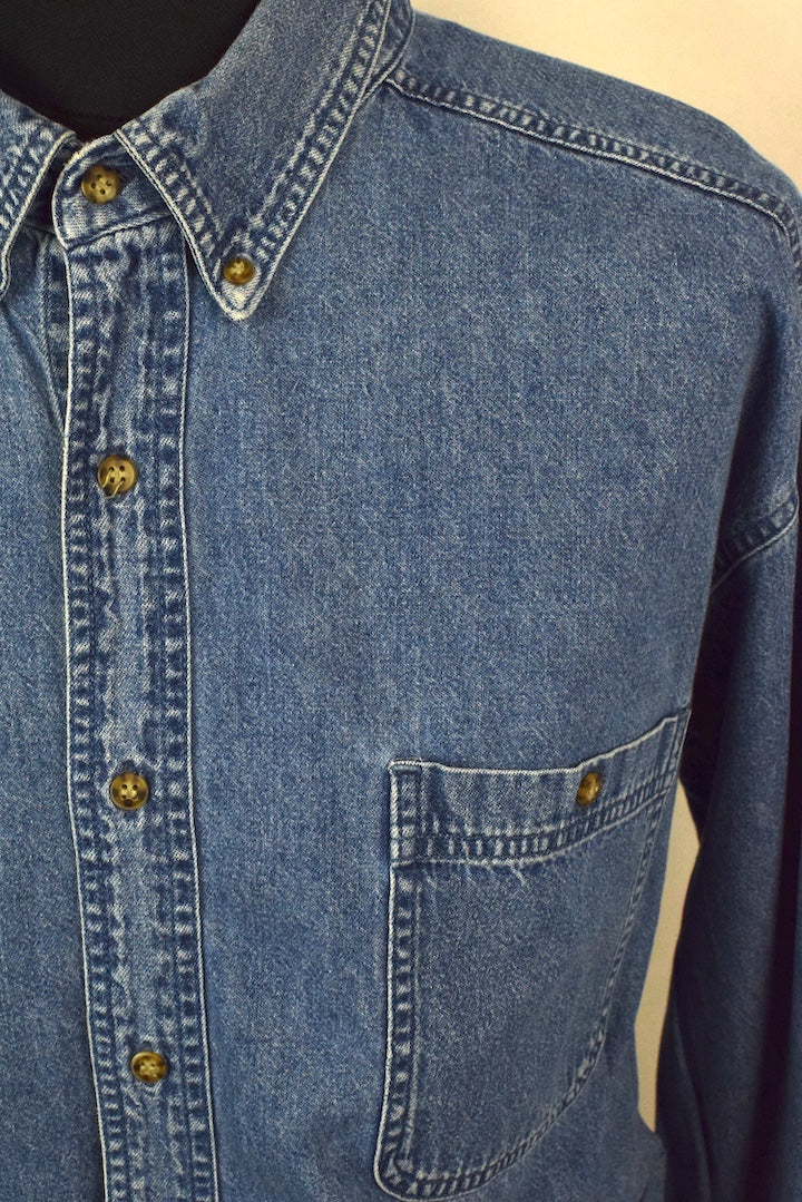 Reworked Crop Sonoma Brand Denim Top