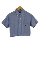 Load image into Gallery viewer, Reworked Ralph Lauren Brand Crop Top
