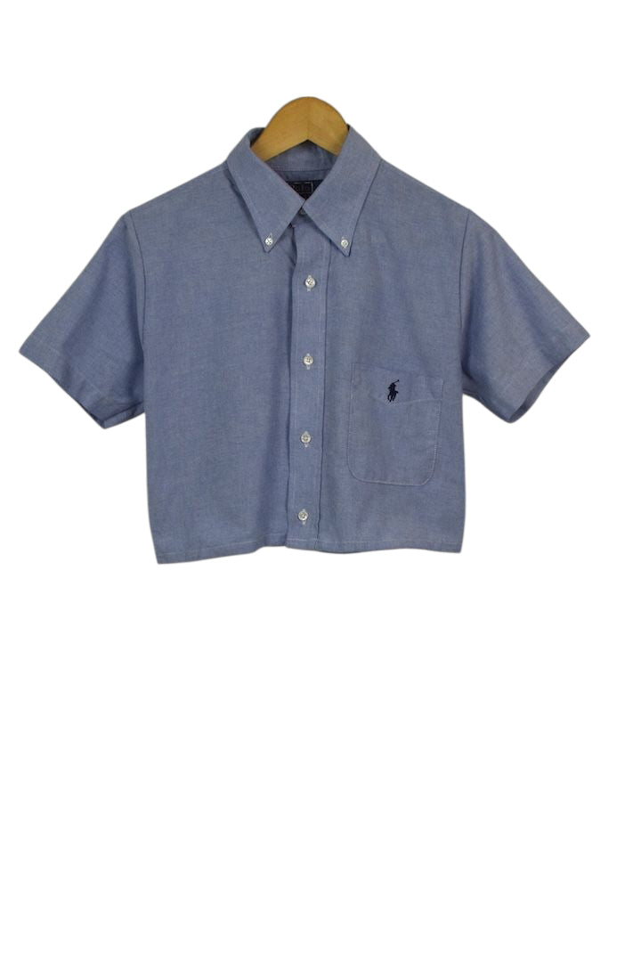 Reworked Ralph Lauren Brand Crop Top