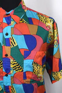 Colourful Silk Shirt
