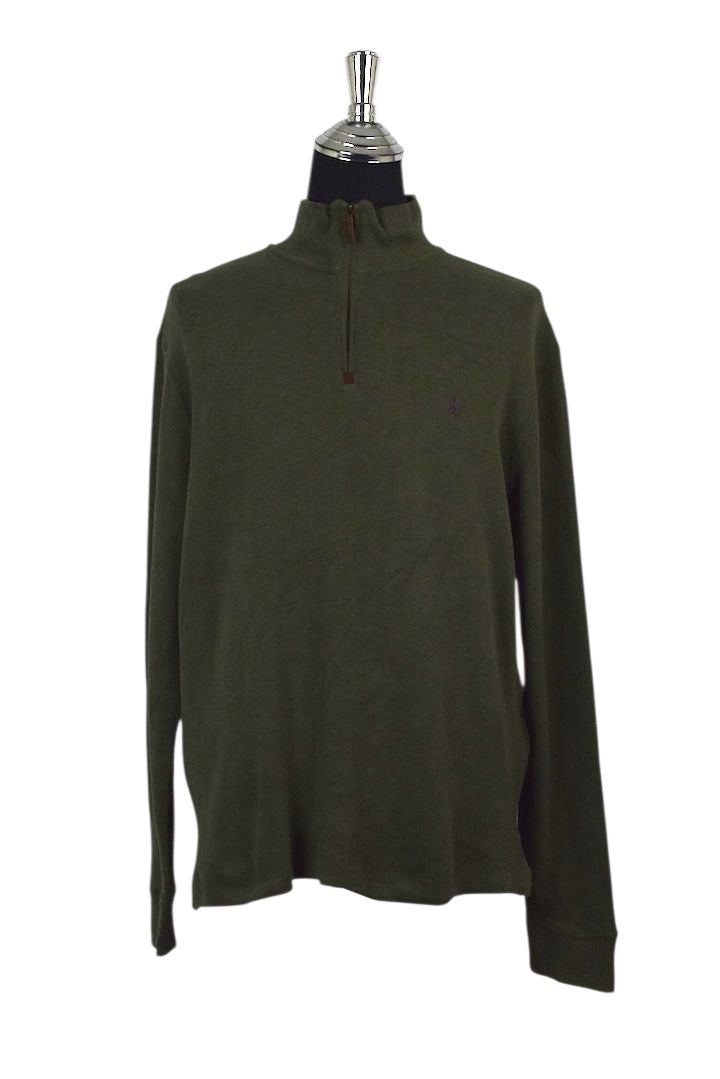 Khaki Ralph Lauren Brand Knitted Pullover
