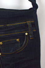 Load image into Gallery viewer, Reworked Bejewelled Denim Sling Bag
