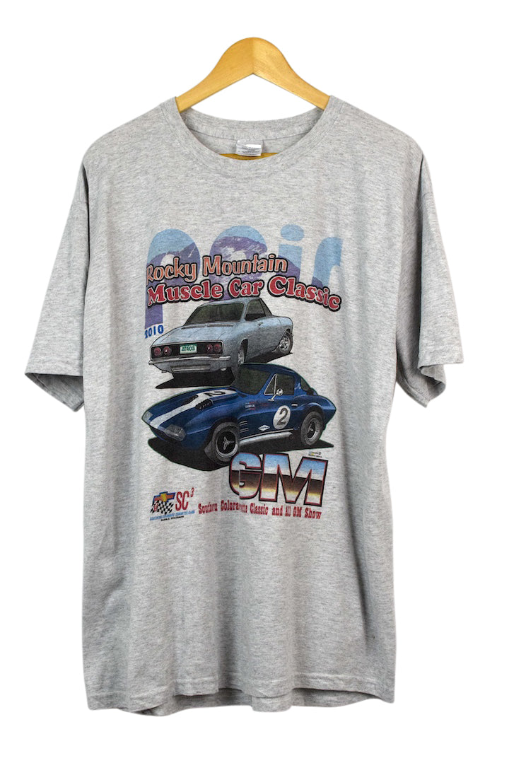Car Graphic Tee Vintage Muscle Car T Shirts Ford Mustang Mens 1964