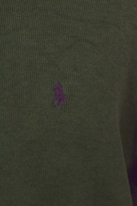 Khaki Ralph Lauren Brand Knitted Pullover