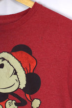 Load image into Gallery viewer, Mickey Mouse Santa Hat Print T-shirt

