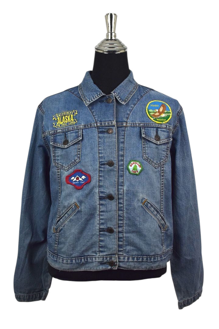 Levi's Brand Denim Jacket With Patches