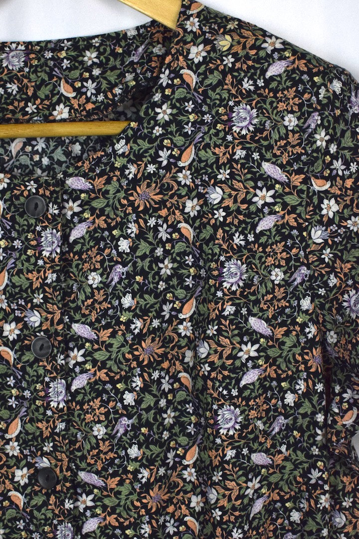 Reworked Floral Print Dress