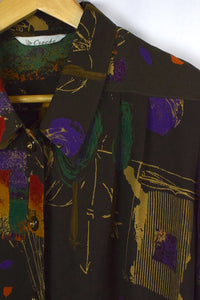 Crooke Brand Abstract Print Blouse