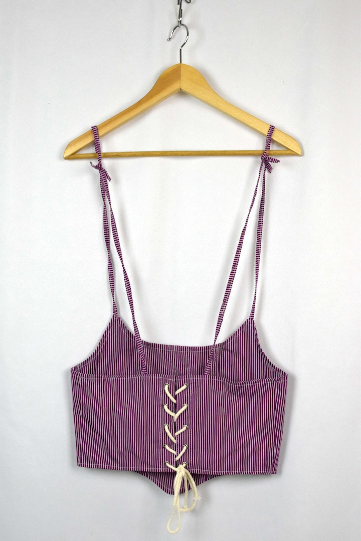 Reworked Ralph Lauren Corset Style Top