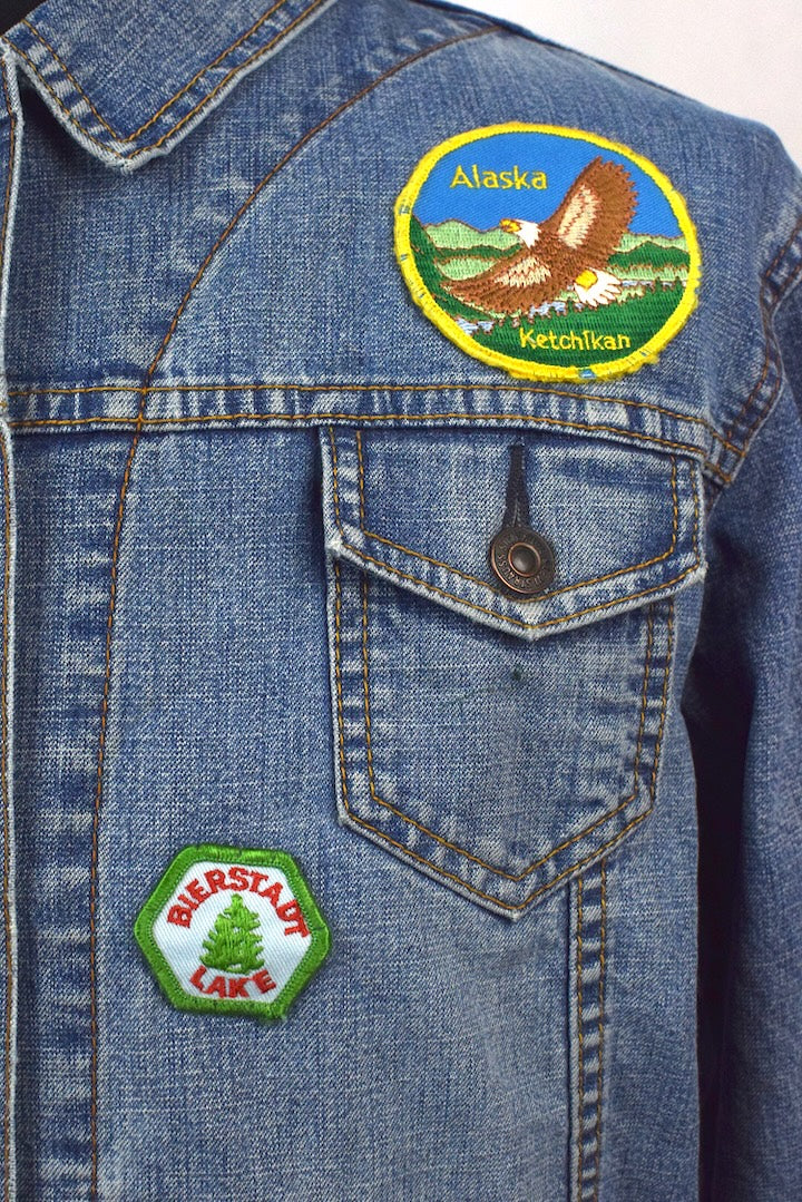 Levi's Brand Denim Jacket With Patches