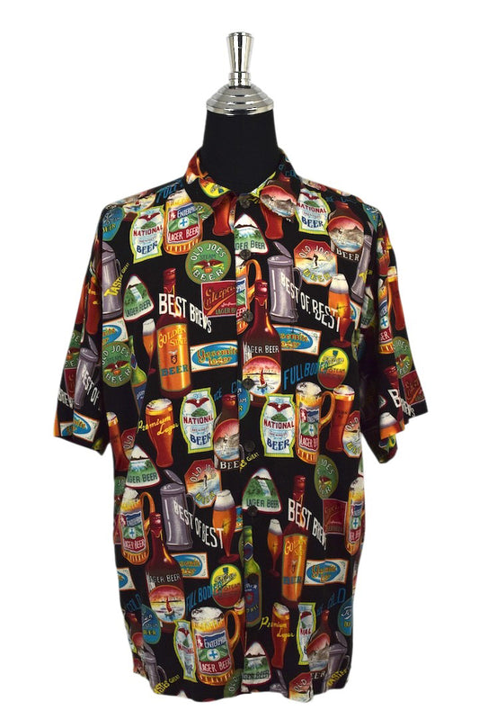 Novelty Beer Print Shirt