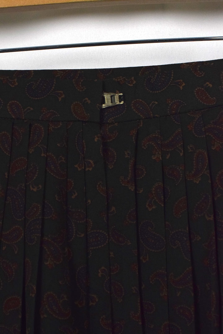 Paisley Print Skirt