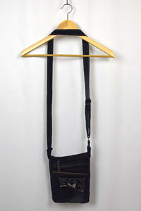 Reworked Bejewelled Denim Sling Bag