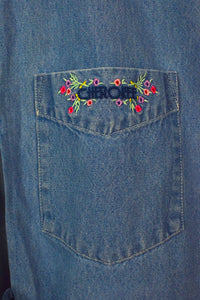 Reworked Denim Tie-Up Top