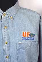 Load image into Gallery viewer, 1996 Florida Gators NCAA Denim Shirt
