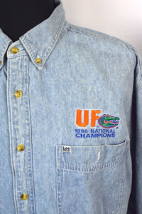 1996 Florida Gators NCAA Denim Shirt