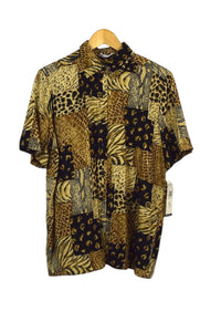 DEADSTOCK 80s/90s Animal Print Blouse