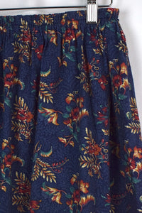 Reworked Colourful Floral Print Skirt