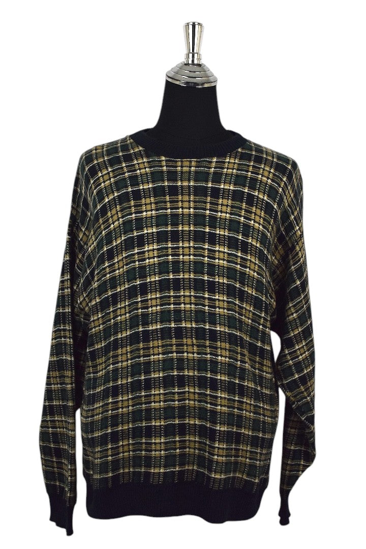 SaddleBred Brand Checkered Knitted Jumper