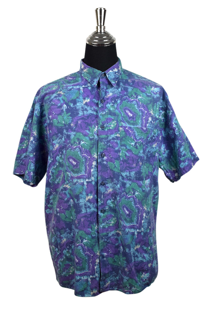80s/90s Abstract Floral Shirt