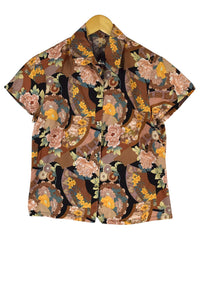 Reworked Floral Print Blouse
