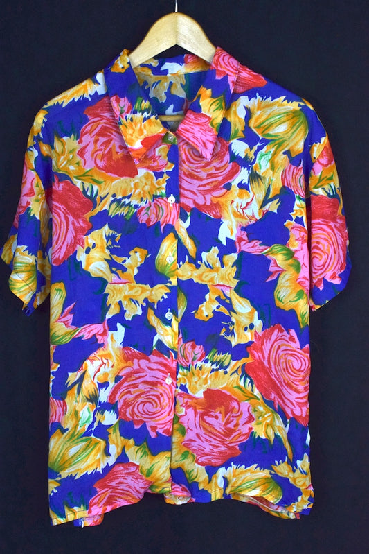 Reworked Floral Print Blouse