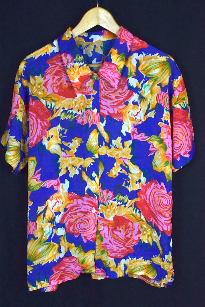 Reworked Floral Print Blouse